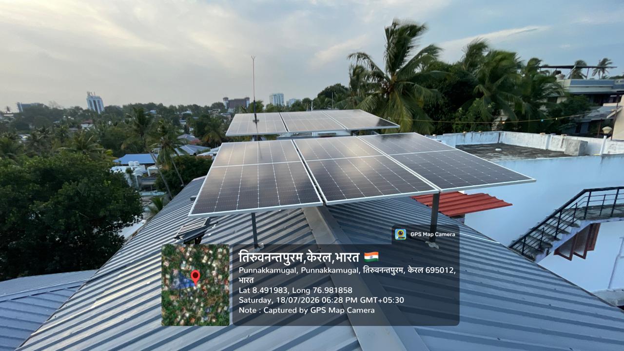 Residential rooftop solar in Punnakkamugal